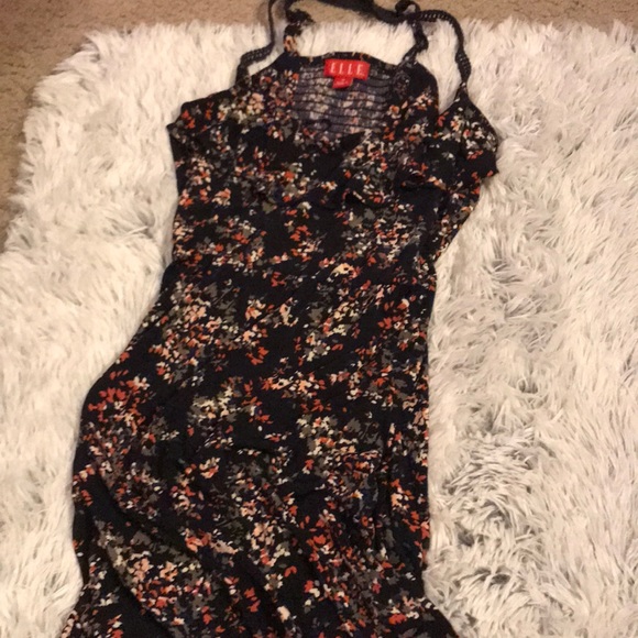 Navy blue Floral dress💙🖤 - Picture 1 of 3